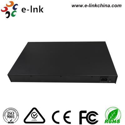 中国 12 10G SFP+ ファイバーポート + 8 10/100/1000M 銅 RJ45 ポート 管理されたイーサネット ファイバー スイッチ 販売のため