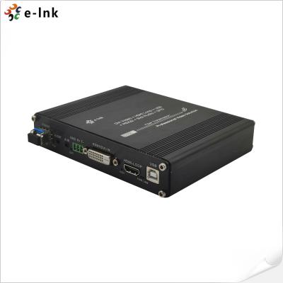 中国 1Ch 1080P DVI + USB KVM + 1Ch RS232 + 1Ch ビディ ステレオ オーディオ + 1Ch GPIO ファイバー エクステンダー 販売のため