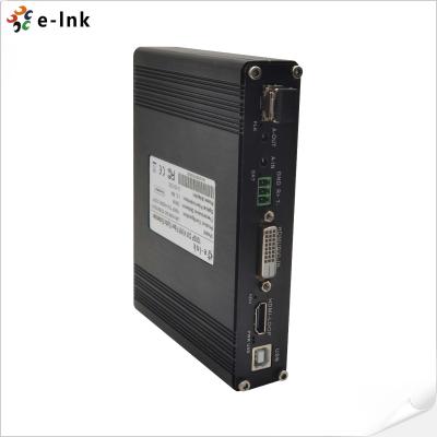 中国 1Ch 1080P DVI + USB KVM + 1Ch RS232 + 1Ch ビディ ステレオ オーディオ + 1Ch GPIO ファイバー エクステンダー 販売のため