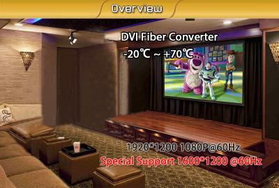 China DVI + 1Ch Audio estéreo bidireccional + 1Ch RS232 a través del extensor de fibra óptica en venta