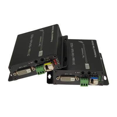 China DVI + 1Ch Audio estéreo bidireccional + 1Ch RS232 a través del extensor de fibra óptica en venta