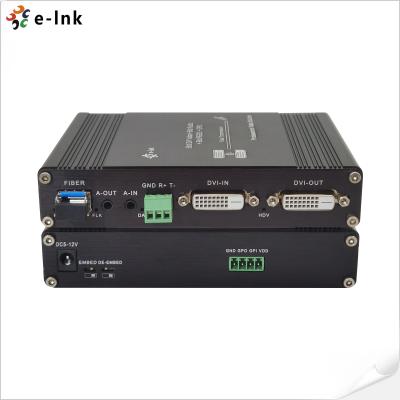Chine 1Ch 1080P Bidi DVI + 1Ch Bidi RS232 + 1Ch Bidi Audio Stéréo + GPIO sur Extender Fibre à vendre