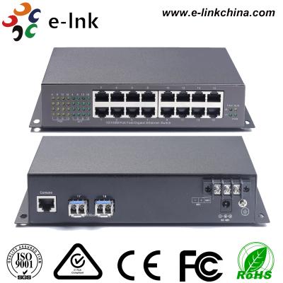 中国 16 x 10/100M TPポート (16POE-PSE - IEEE802.3af 15.4W/30W) + 2 1000M SFP マネージドPoEスイッチ 販売のため