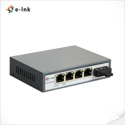 China 5 포트 10/100M PoE 스위치와 1x 60W 고전력 PoE 포트 & 1x SC Fiber Uplink for sale