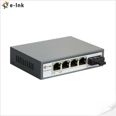 Chine 5 ports 10/100M commutateur PoE avec 1x 60W port PoE haute puissance & 1x SC Fiber Uplink à vendre