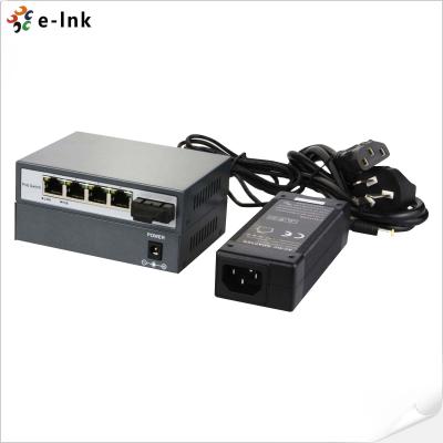 Chine 5 ports 10/100M commutateur PoE avec 1x 60W port PoE haute puissance & 1x SC Fiber Uplink à vendre