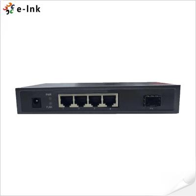 China 4포트 10/100/1000BASE-T + 1포트 1000BASE-FX SFP 이더넷 스위치 for sale