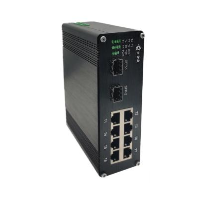 Chine Commutateur Ethernet industriel à 8 ports 10/100/1000T 802.3bt PoE + à 2 ports 100/1000BASE-X à vendre