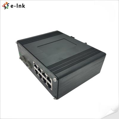 China 산업용 8-포트 10/100/1000T 802.3bt PoE + 2-포트 100/1000BASE-X 이더넷 스위치 for sale