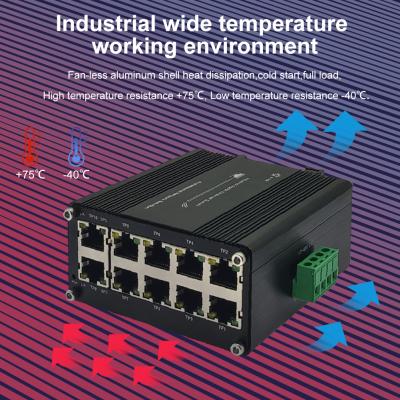 Chine Commutateur d'Ethernet de contrat de Mini Industrial 10-Port 10/100/1000T à vendre