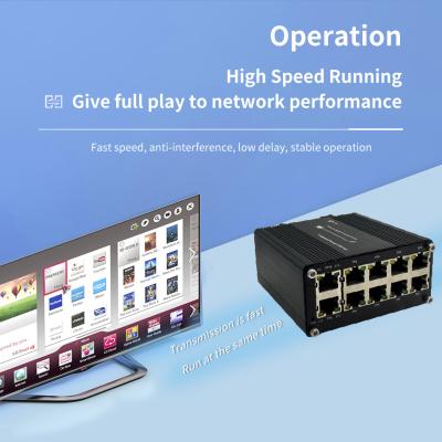 Chine Commutateur d'Ethernet de contrat de Mini Industrial 10-Port 10/100/1000T à vendre