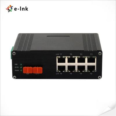China Industrial 8-Porta 10/10/1000M/2,5G Base-TX + 2-Porte 1,25G/2,5G/10G SFP + Interruttore Ethernet Base-FX for sale