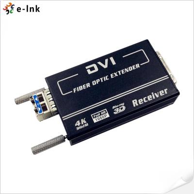 中国 ミニ 4KX2K DVI ファイバートランシーバー MM 300M オート EDID 販売のため