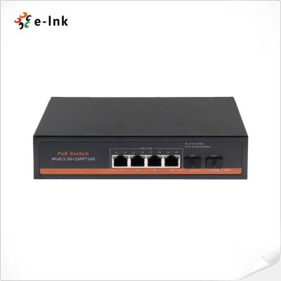 中国 4x2.5Gbps PoEポート + 2x10G SFP+ファイバーポート PoEスイッチ 販売のため
