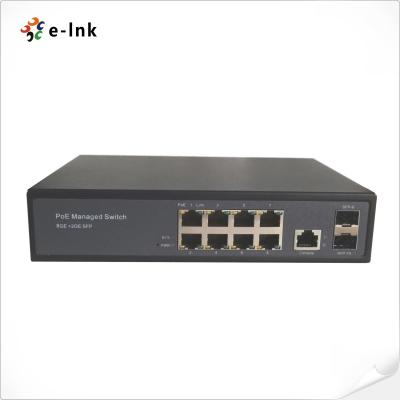Chine Gestion de 8 ports Gigabit + 2 ports SFP Détection automatique IEEE 802.3af/à POE/POE+ et commutateur POE passif 24V à vendre
