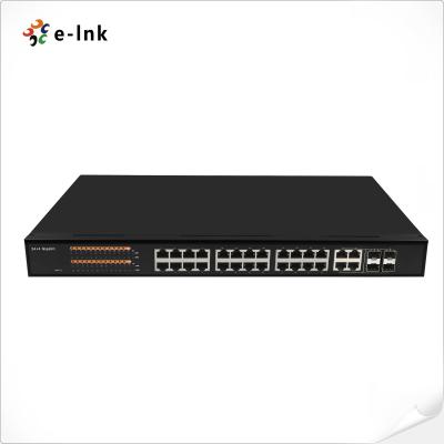Κίνα Διαχειριζόμενος 24-Port 10/100/1000T 802.3at PoE + 4-Port 100/1000 SFP Combo Ethernet Switch προς πώληση