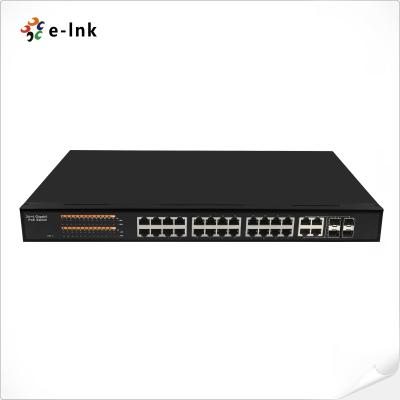 Chine Commutateur Ethernet à 24 ports géré 10/100/1000T 802.3at PoE + 4 ports 100/1000 SFP à vendre