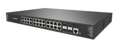 China Switch L3 Managed a 24 porte 10/100/1000T 802.3at PoE + 4 porte 10G SFP+ for sale