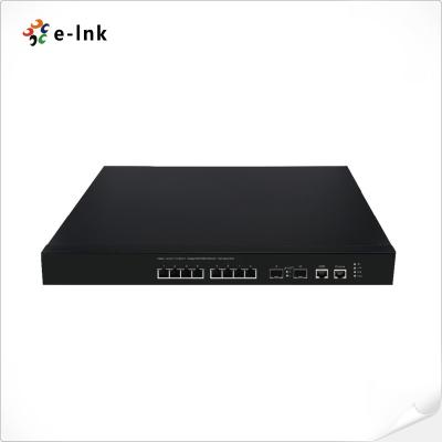 中国 L2 マネージド 8 ポート 1G/10G ベース-T + 2 ポート 10G SFP+ ギガビット イーサネット スイッチ 販売のため
