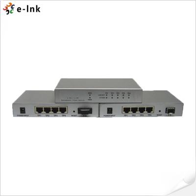 中国 10/100/1000M 管理型 1FX + 4TX 光ファイバー スイッチ 販売のため