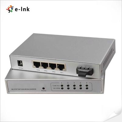 China 10/100/1000M 1FX + 4TX Fiber Switch gestito for sale