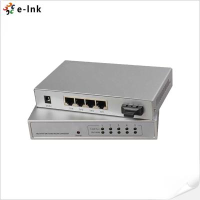 中国 10/100/1000M 管理型 1FX + 4TX 光ファイバー スイッチ 販売のため