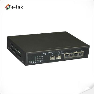 中国 10/100/1000M マネージされた2FX + 4TXファイバースイッチ 販売のため