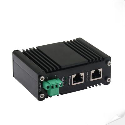China 12~48V DC Power Input Industrial Gigabit PoE+ Injector for sale