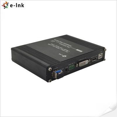 China 1Ch 1080P DVI + USB KVM + 1Ch RS232 + 1Ch Bidi Stereo Audio + 1Ch GPIO over Fiber Extender for sale