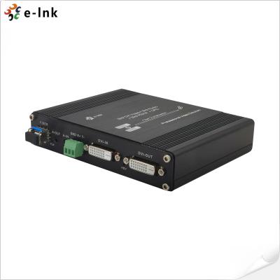 China 1Ch 1080P Bidi DVI + 1Ch Bidi RS232 + 1Ch Bidi Stereo Audio + GPIO over Fiber Extender for sale
