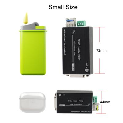 China Mini 4K DVI Fiber Optic Extender with RS232 for sale