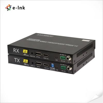 China DP1.2 4K@60Hz 4:4:4 Uncompressed Audio and Video Fiber Extender for sale