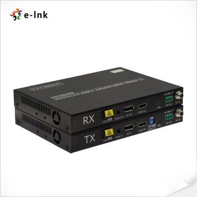 China DP1.2 4K@60Hz 4:4:4 Uncompressed Audio and Video Fiber Extender for sale