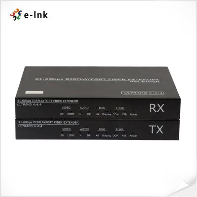 China DP1.2 4K@60Hz 4:4:4 Uncompressed Audio and Video Fiber Extender for sale