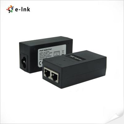 China 10/100/1000Mbps 24V 24W POE Injector with Power Cord for sale