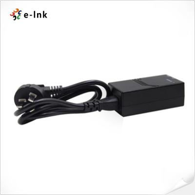 China 10/100/1000Mbps 24V 24W POE Injector with Power Cord for sale