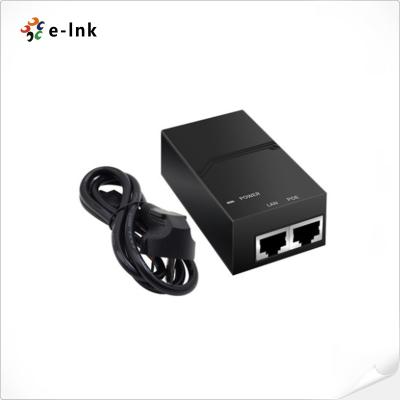 China 10/100/1000Mbps 24V 24W POE Injector with Power Cord for sale