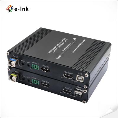 China 1Ch 1080P HDMI + 1Ch USB KVM + 1Ch RS232 + 1Ch Bidi Stereo Audio + 1Ch GPIO over Fiber Extender for sale