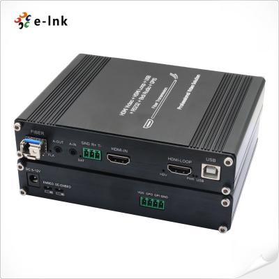 China 1Ch 1080P HDMI + 1Ch USB KVM + 1Ch RS232 + 1Ch Bidi Stereo Audio + 1Ch GPIO over Fiber Extender for sale