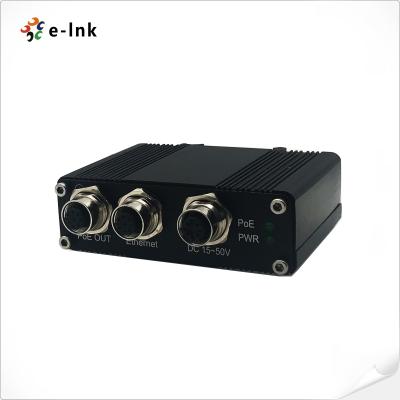 中国 EN50155 産業用 10/100/1000M 90W PoE インジェクター、M12 コネクタ付き 販売のため