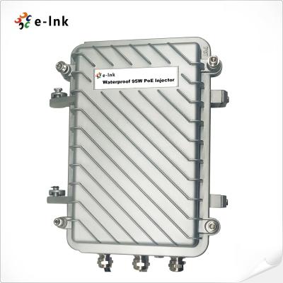 China Outdoor Waterproof Industrial 95W Gigabit PoE Injector with 6KV Surge Protection for sale
