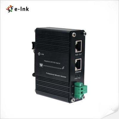 China 12~48V DC Power Input Industrial 2.5G PoE+ Injector for sale
