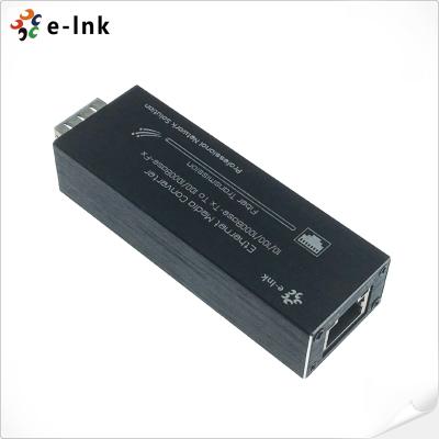 China Convertisseur de média Micro SFP alimenté par USB 10/100/1000BASE-T vers fibre Optique Design compact en aluminium for sale