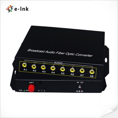 China audio di 8Ch RCA sopra il convertitore ottico della fibra for sale