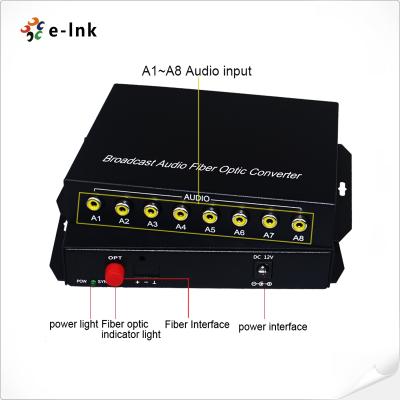中国 繊維の光学コンバーター上の8Ch RCAの音声 販売のため
