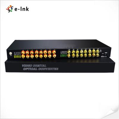 China audio bidirezionale di 16Ch RCA sopra il convertitore ottico della fibra for sale