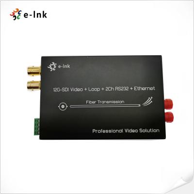 中国 12G-SDIからGigabitイーサネットと2ChバックワードRS485のファイバー変換器 販売のため