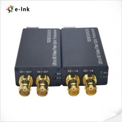 中国 24G-SDI 1*LCファイバー付きのミニ 24G-SDI ファイバー変換器 販売のため