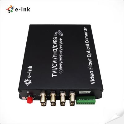 China Convertitore in fibra ottica video 4 in 1 HD a 8 canali 5MP con ampia gamma di temperature operative industriali for sale