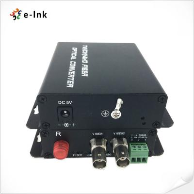 China 2Ch HD-AHD/HD-CVI/HD-TVI/CVBS 4-in-1 Video Fiber Converter attraverso indicatori LED per informare la sua modalità funzionale for sale
